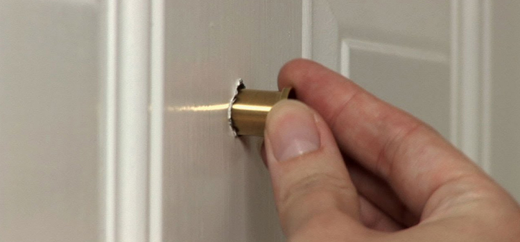 peephole door repair in Hanford